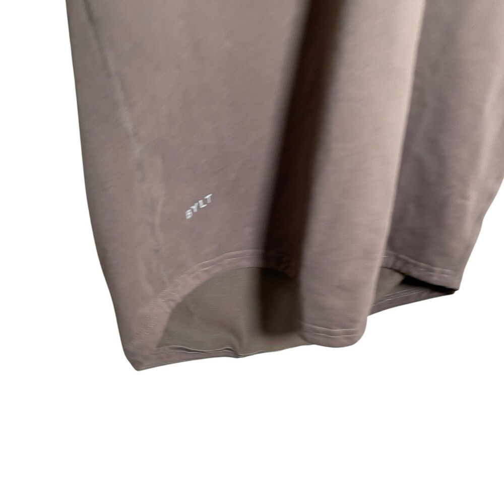 Bylt Polo Shirt Men's Large Lux Brown Drop Cut Short Sleeve Athletic Collared - Picture 4 of 11